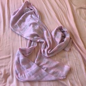 Pink & Silver Sparkle Fashion Scarf